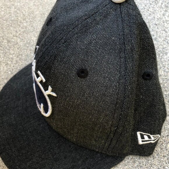 NEW ERA Golden State Warriors Fitted Hat 6 7/8 Wool Blend NBA Cap Grey 59Fifty - Picture 4 of 8